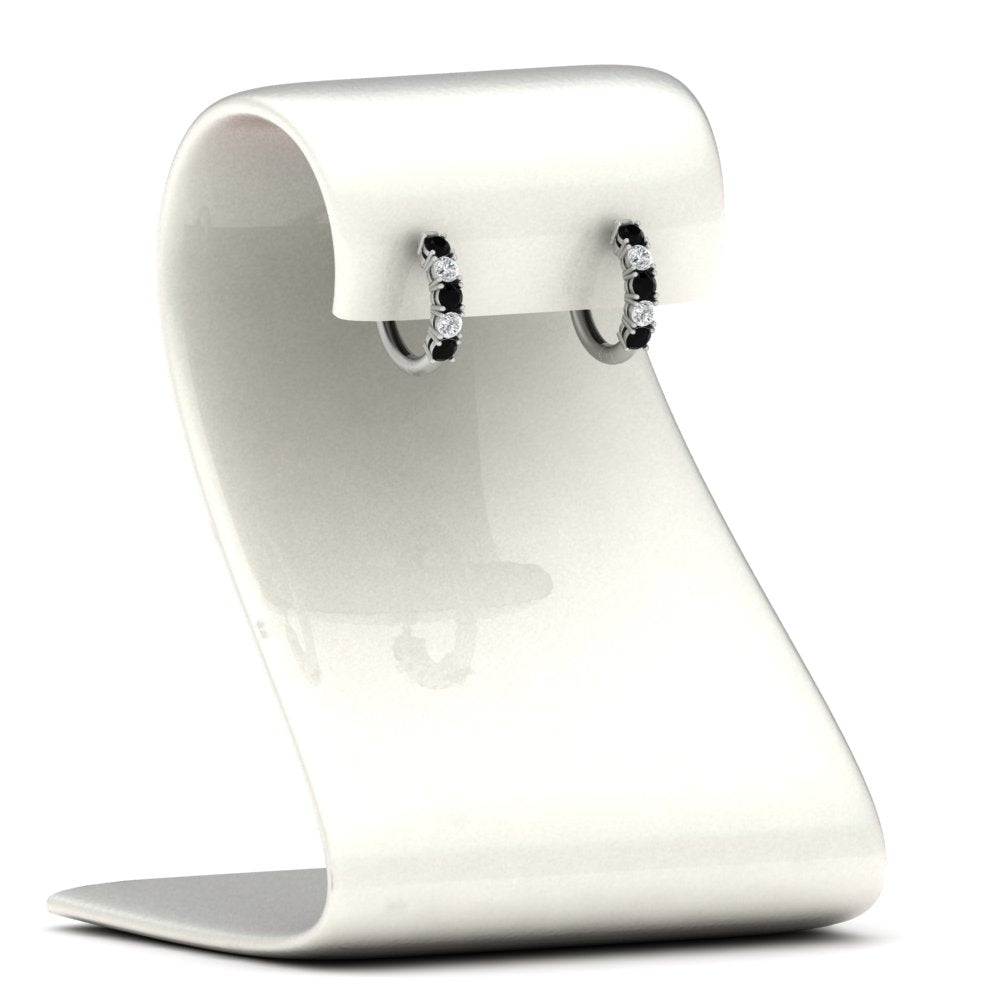 1/2 Carat Stunning Five Stone Huggie Hoops Earrings
