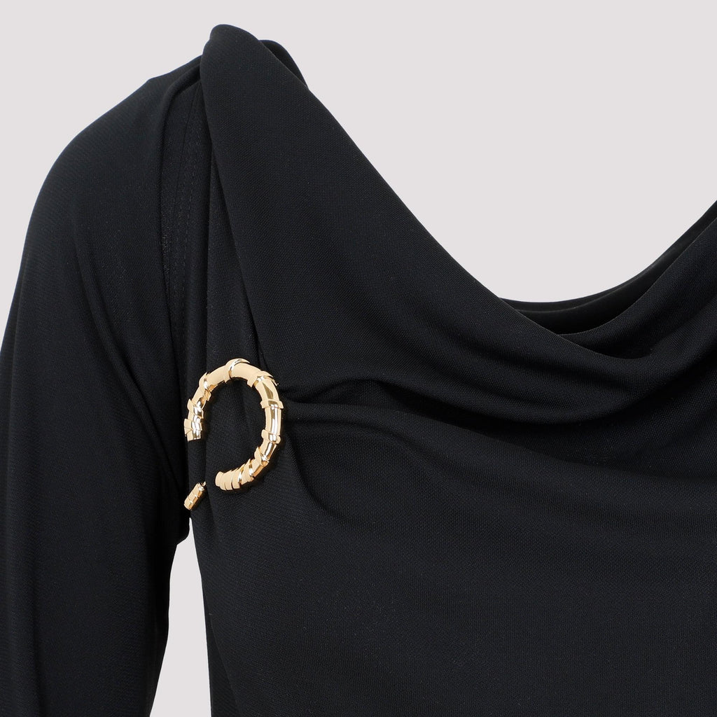 Lanvin Ls Drape Midi Dress Women