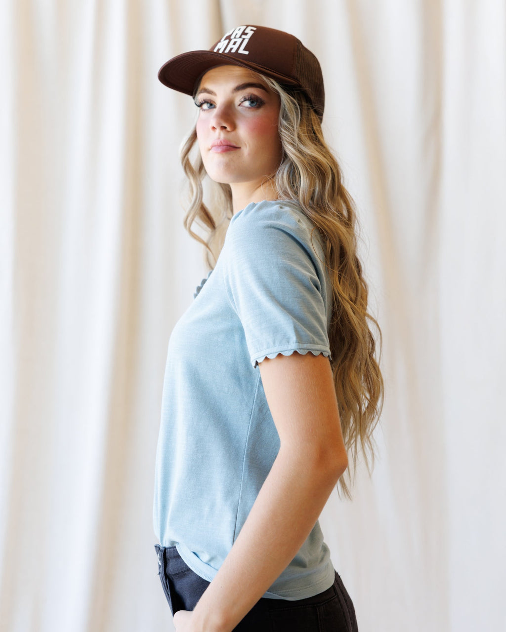 Scallop Tee Downeast