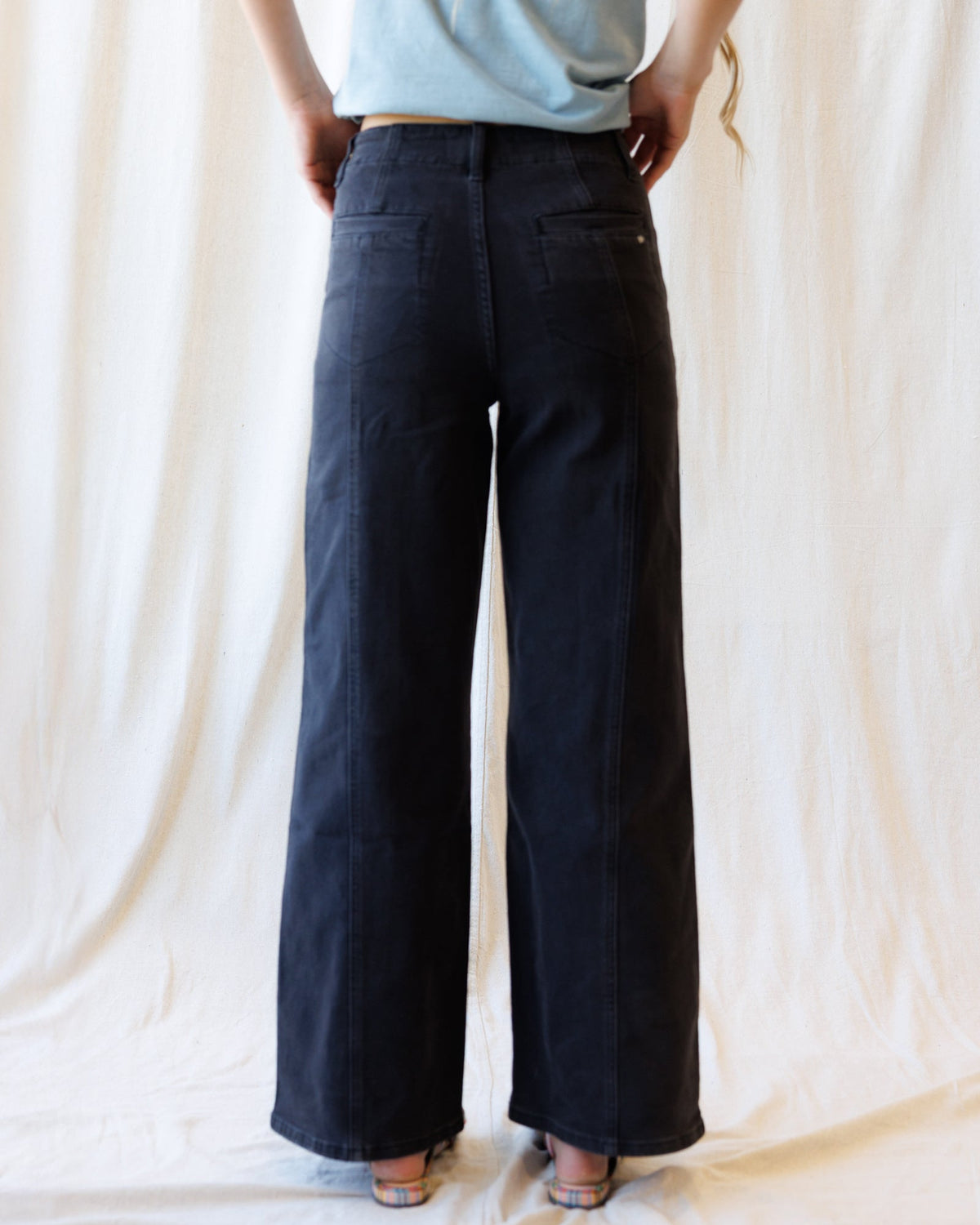 High Rise Seamed Trouser Downeast