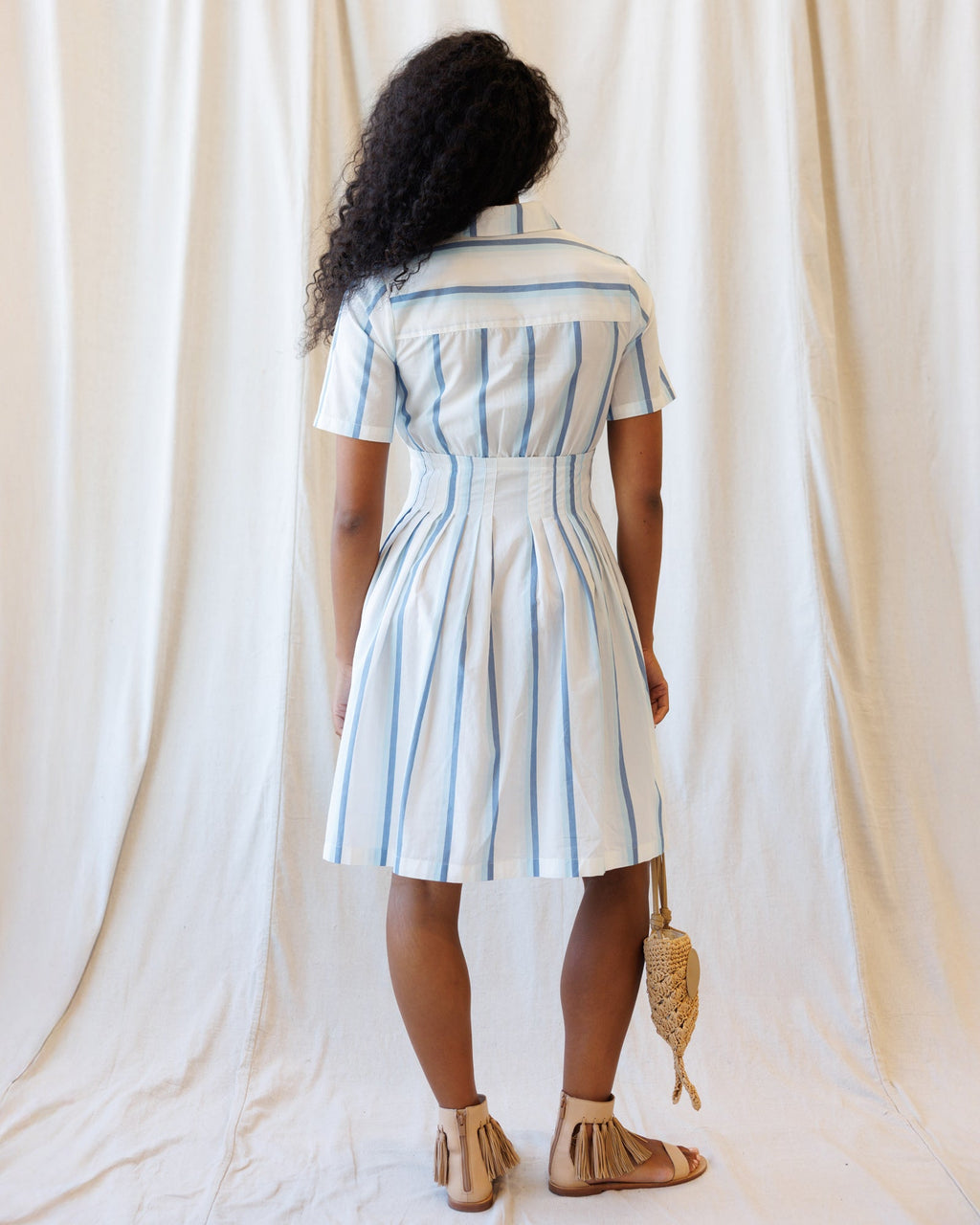 Seaside Stripe Dress Downeast