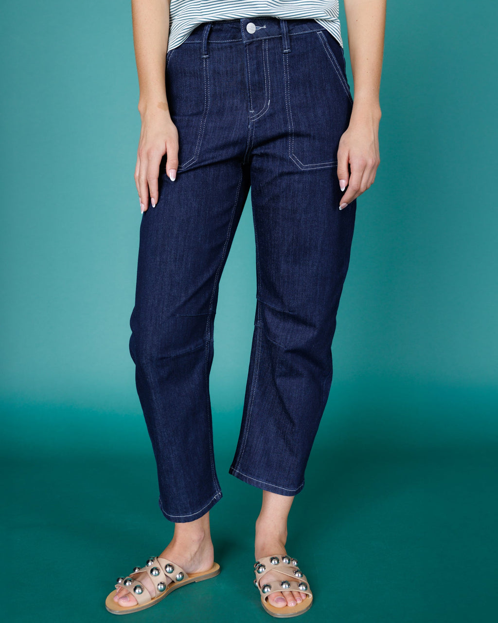 Super High Rise Barrel-Leg Jeans Downeast