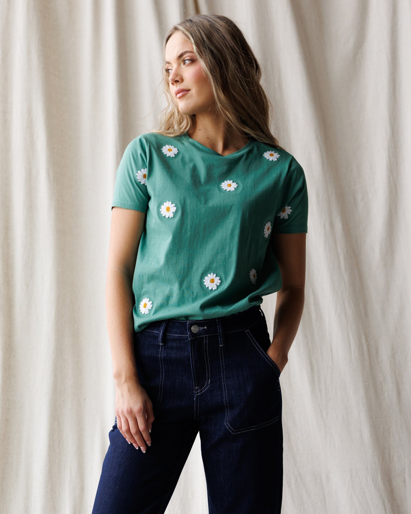 Pretty Petals Tee Downeast