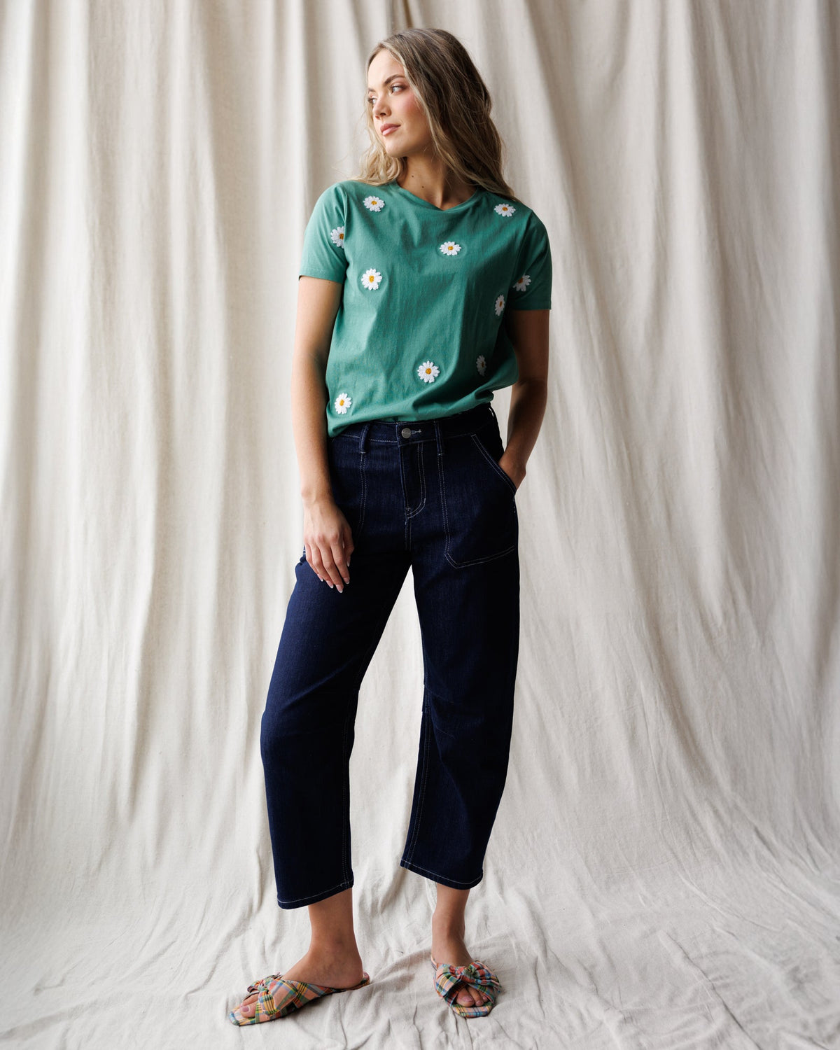 Super High Rise Barrel-Leg Jeans Downeast