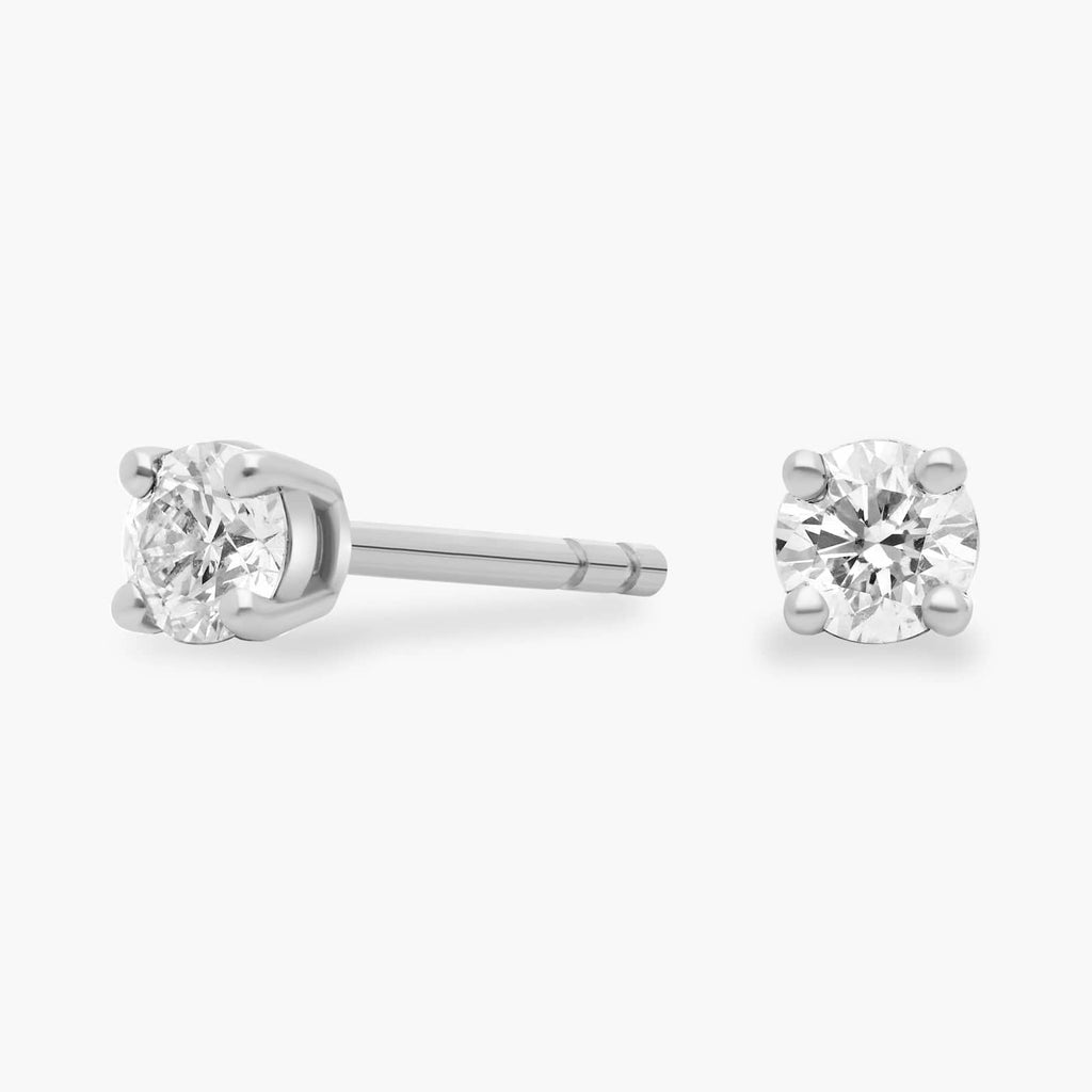 Classic Lab Diamond Stud Earrings (1/4 ct. tw.) – VS+ Clarity - 14k White or Yellow Gold Over Sterling Silver VossAgin