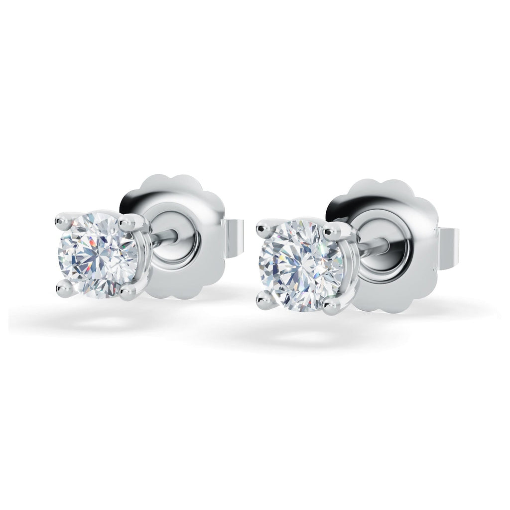 Classic Lab Diamond Stud Earrings (1/4 ct. tw.) – VS+ Clarity - 14k White or Yellow Gold Over Sterling Silver VossAgin