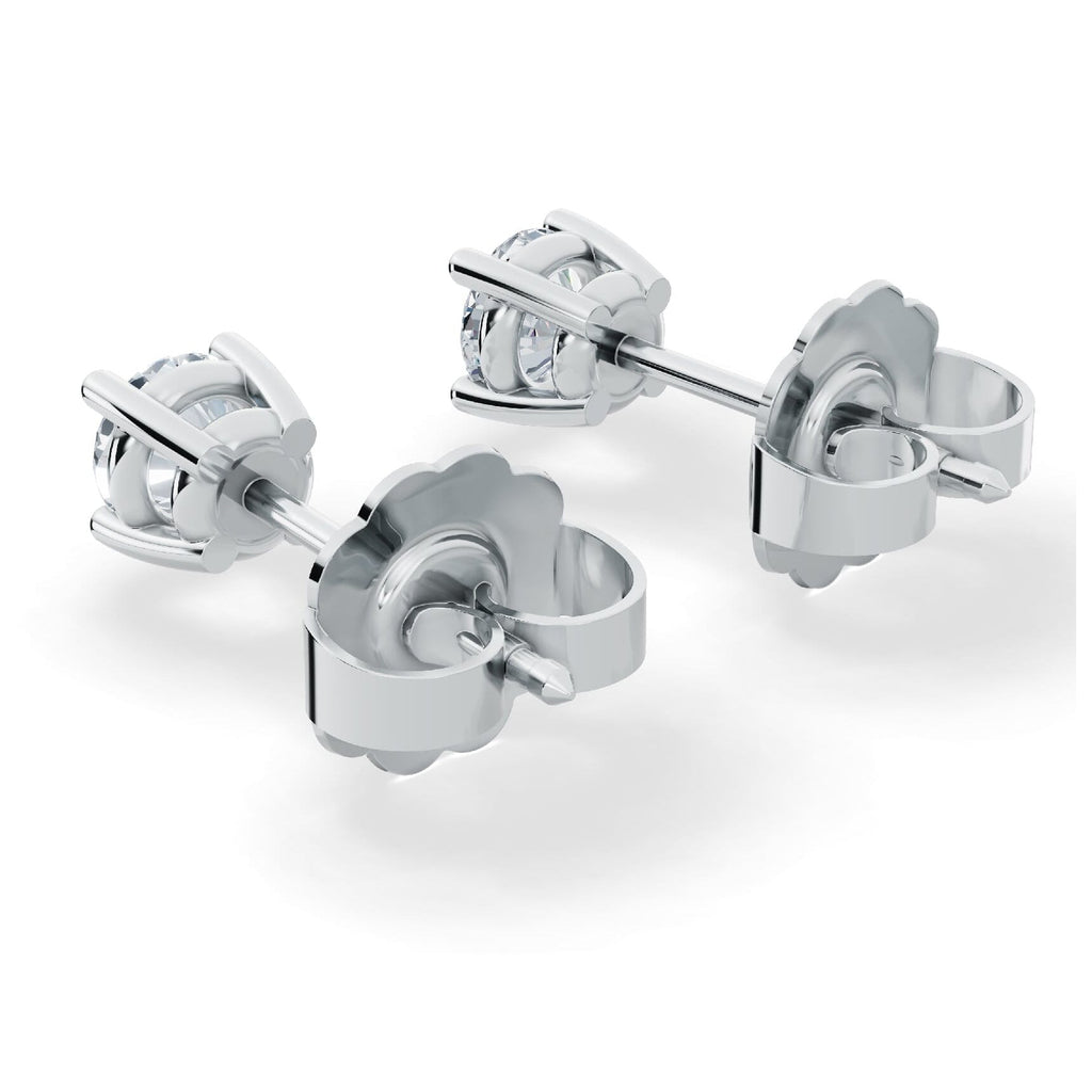 Classic Lab Diamond Stud Earrings (1/4 ct. tw.) – VS+ Clarity - 14k White or Yellow Gold Over Sterling Silver VossAgin