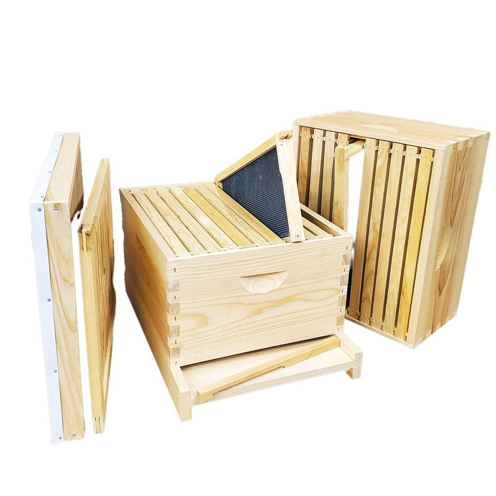10-Frame Double Deep Box Hive Kit Foxhound Bee Company