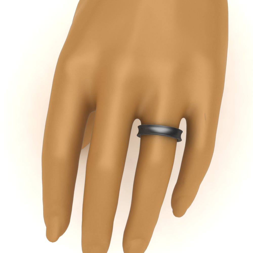 Comfort Fit Concave Mens Band