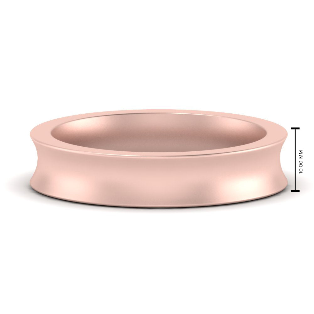 Comfort Fit Concave Mens Band