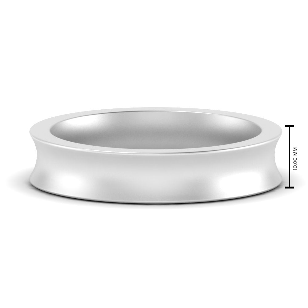 Comfort Fit Concave Mens Band