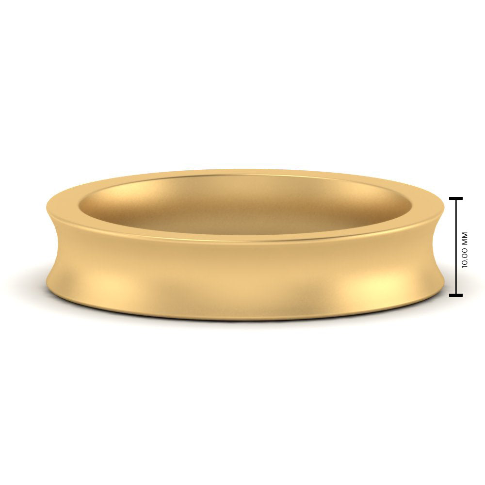 Comfort Fit Concave Mens Band