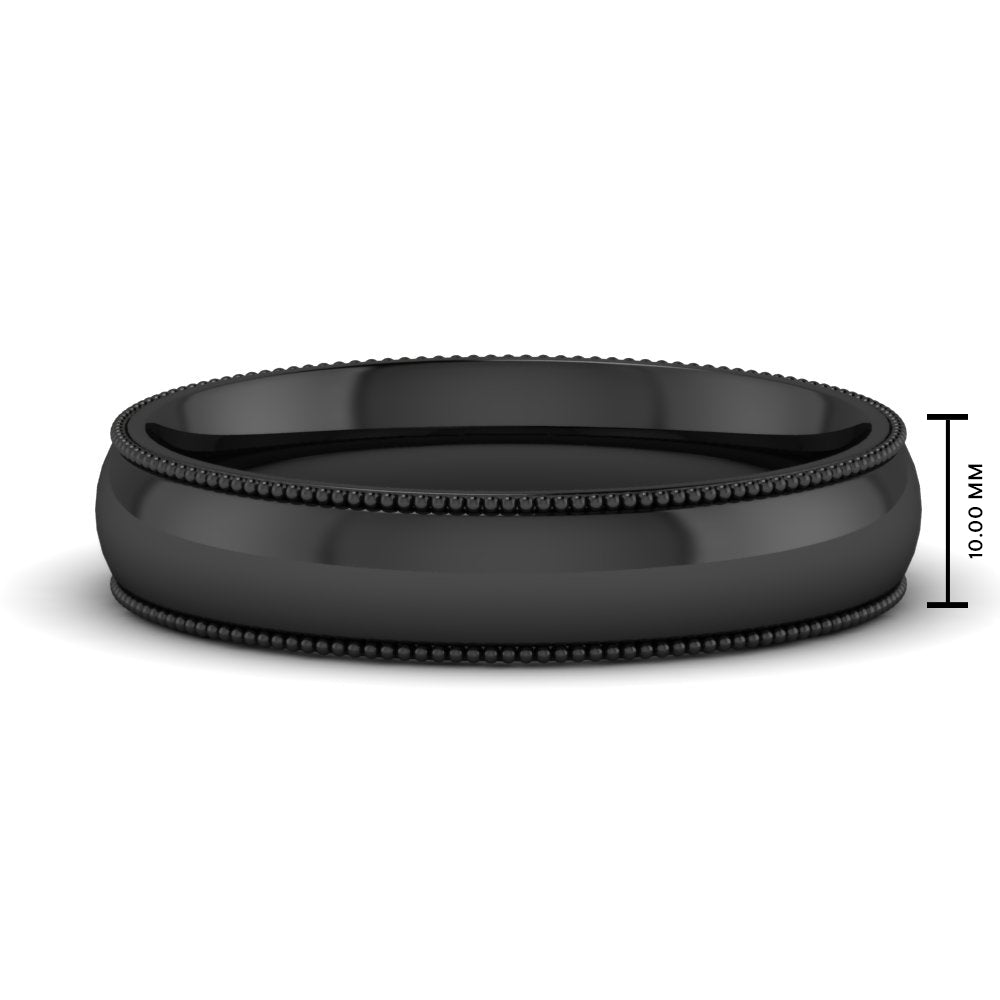 Comfort Fit Wedding Band Milgrain Edge