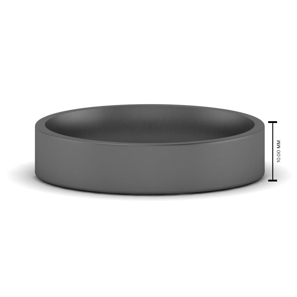 Light Weight Flat Mens Wedding Band