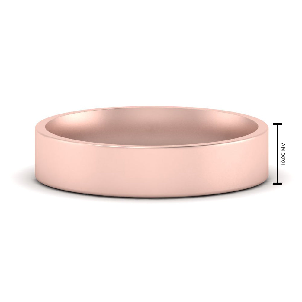 Light Weight Flat Mens Wedding Band