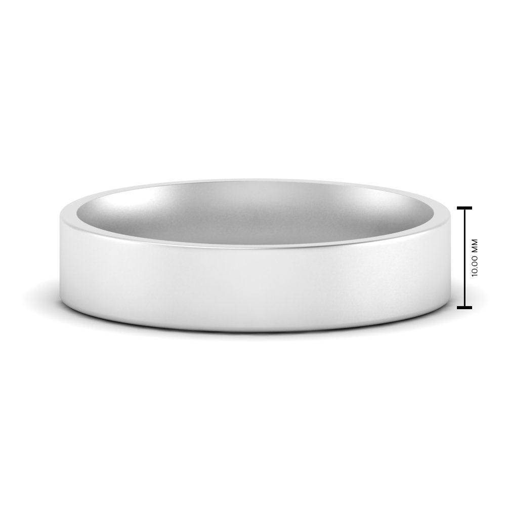 Light Weight Flat Mens Wedding Band