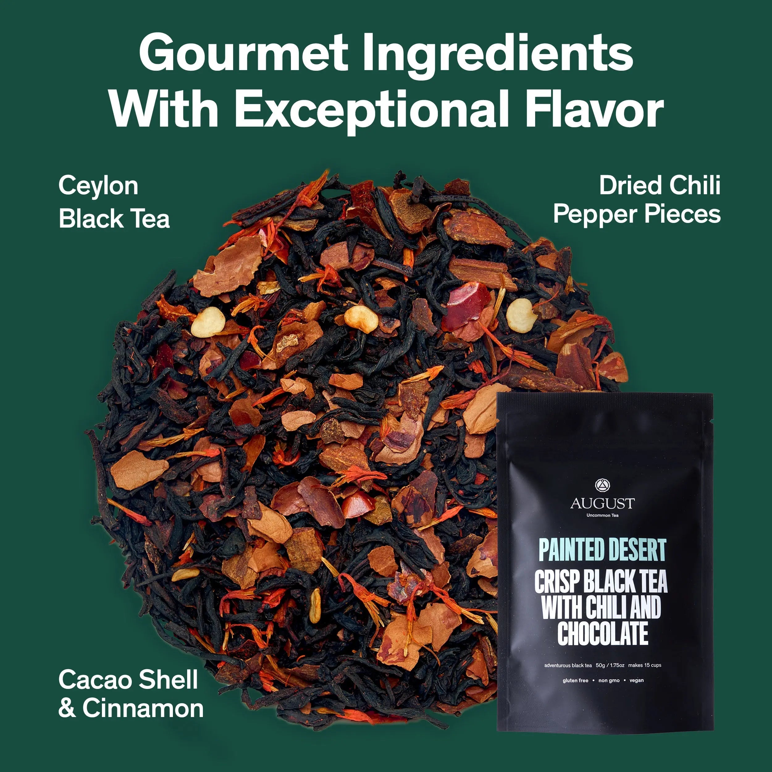 Painted Desert - Chocolate Chili Black Tea August Uncommon Tea