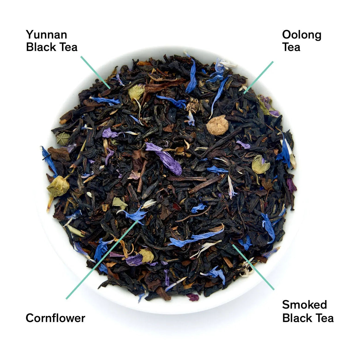 Black Metallic - Violet Elderberry Black Tea August Uncommon Tea