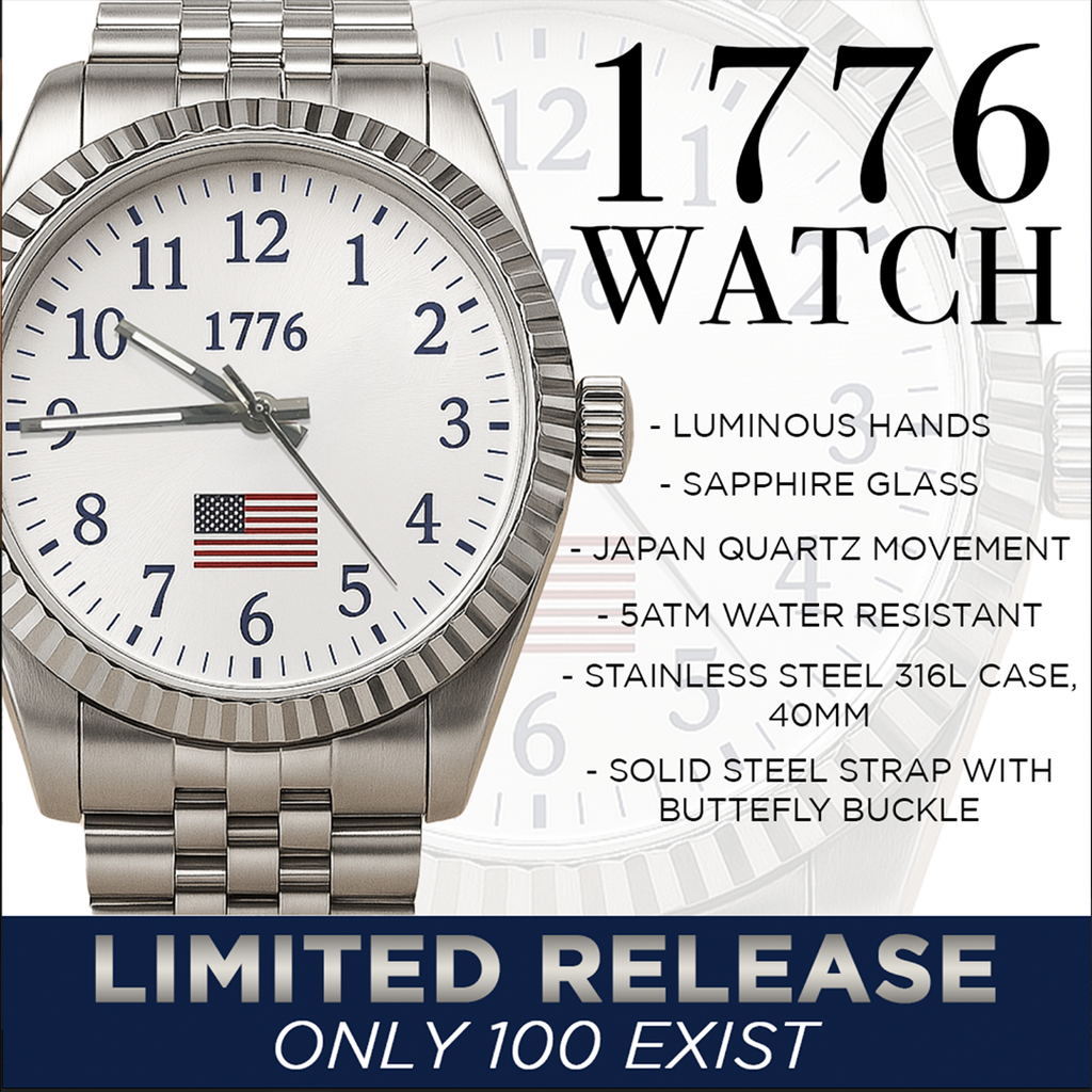 America's 250th Anniversary - Silver 1776 Heritage Watch Proud Patriots