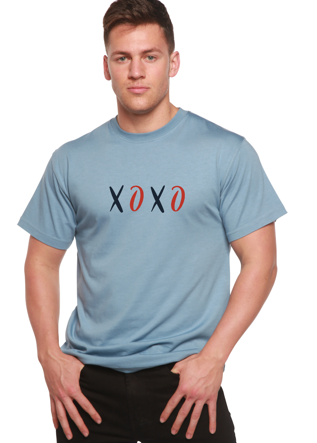 XOXO Unisex Bamboo/Cotton Graphic T-Shirt Spun Bamboo