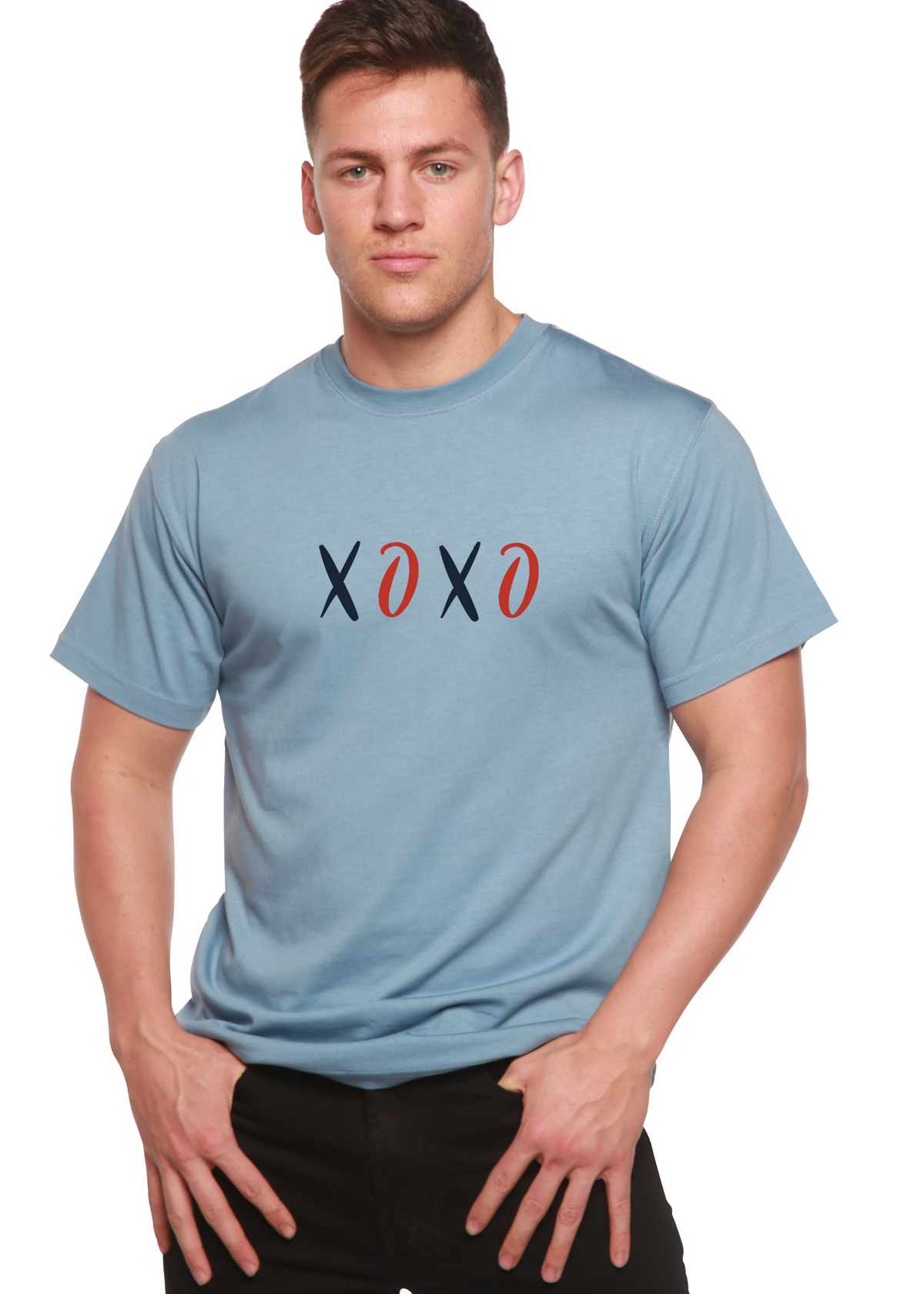 XOXO Unisex Bamboo/Cotton Graphic T-Shirt Spun Bamboo