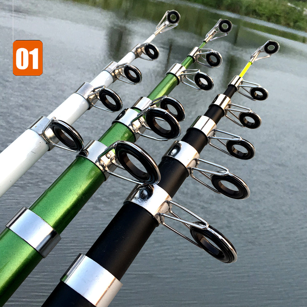 2.1M -3.6M Carp Fishing Rod Feeder Hard FRP Carbon Fiber Telescopic Fishing Rod Fishing Pole