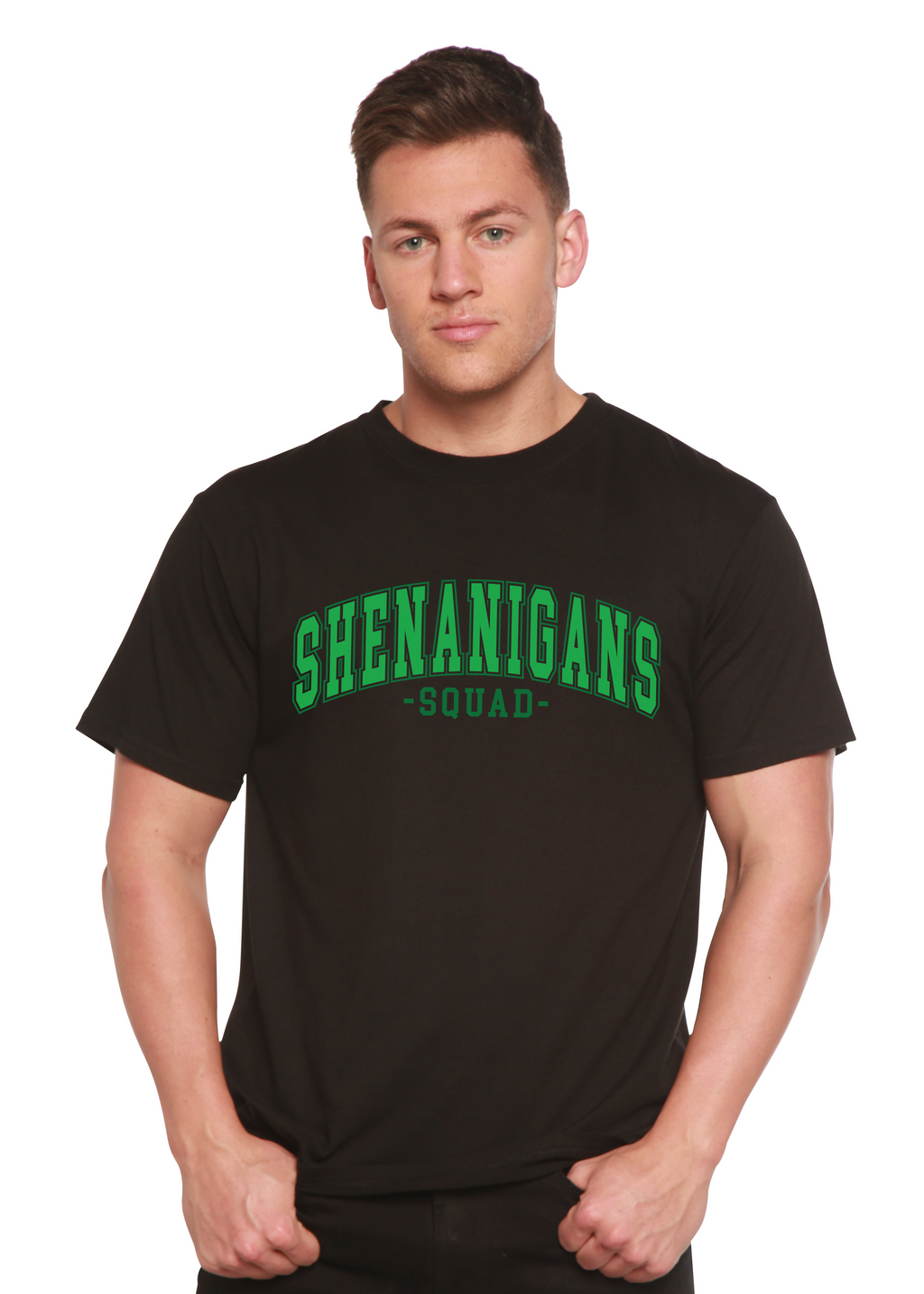 Shenanigans Squad Unisex Bamboo/Cotton Graphic T-Shirt Spun Bamboo