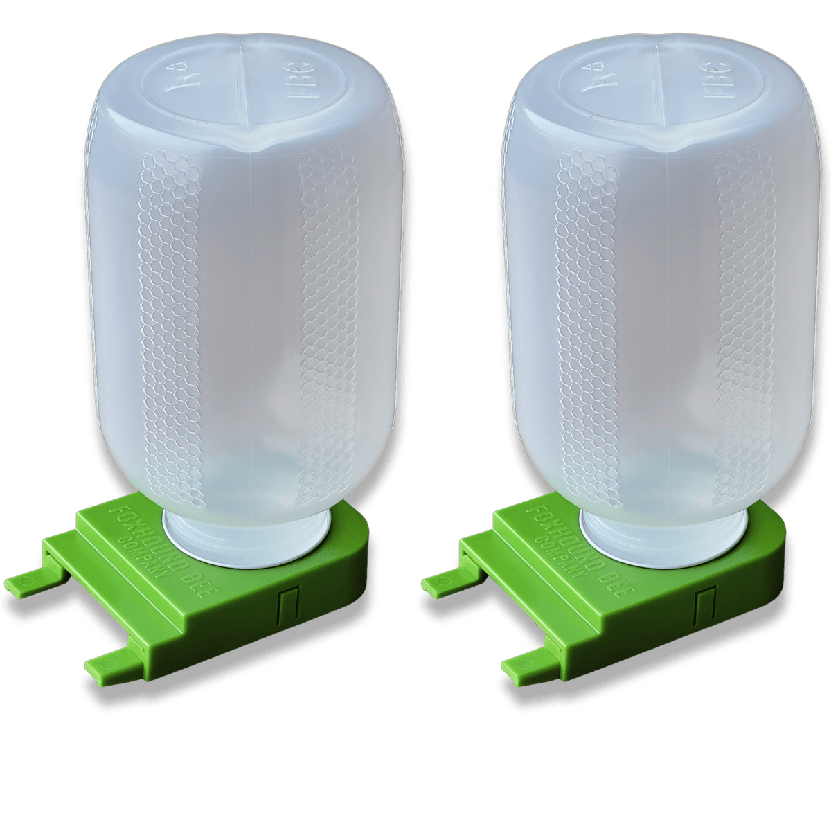 1/2 Gallon Jar and Foxhound Entrance Feeder with UV Inhibitor Foxhound Bee Company