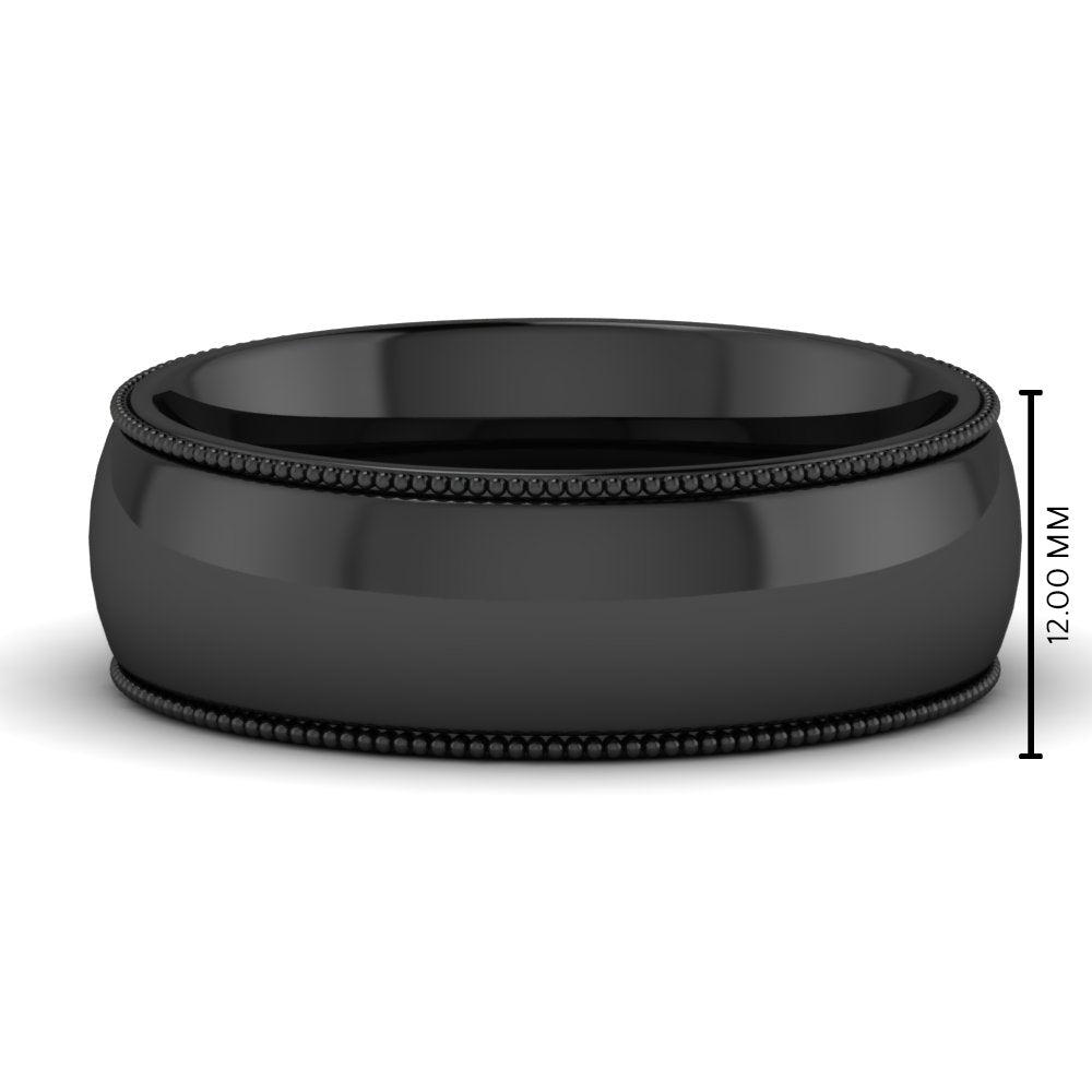 Comfort Fit Wedding Band Milgrain Edge