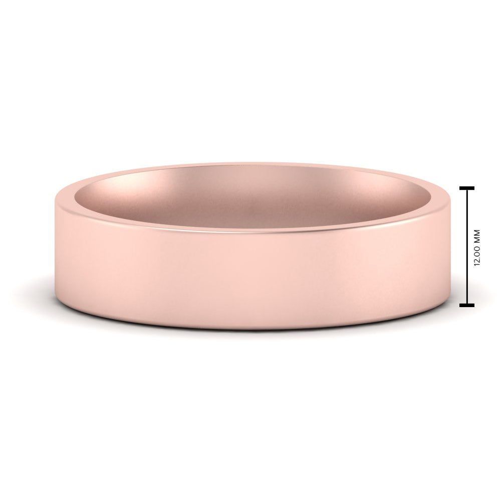 Light Weight Flat Mens Wedding Band