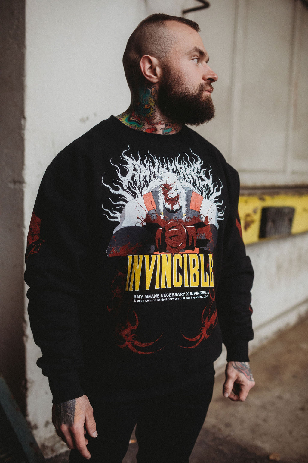 Thirst For Battle Crewneck Sweatshirt Any Means Necessary Clothing