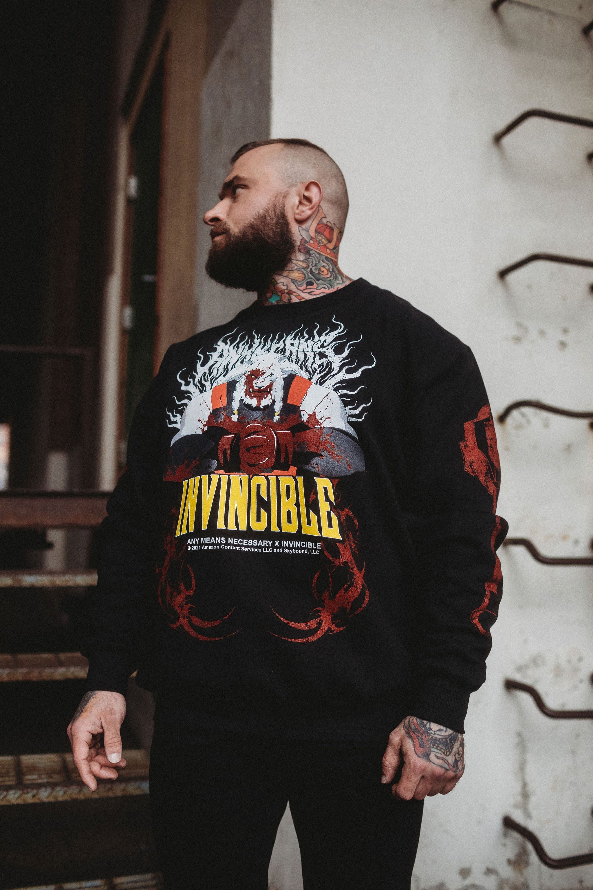Thirst For Battle Crewneck Sweatshirt Any Means Necessary Clothing