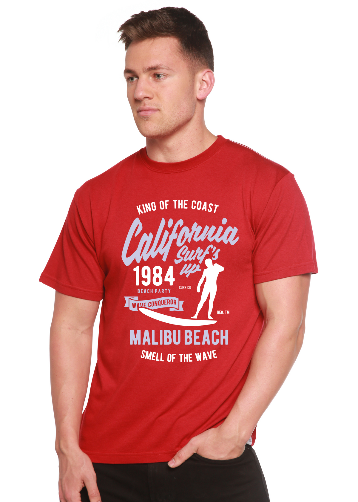 California 1984 Spun Bamboo® Men's Bamboo Viscose/Organic Cotton Short Sleeve Graphic T-Shirt Spun Bamboo