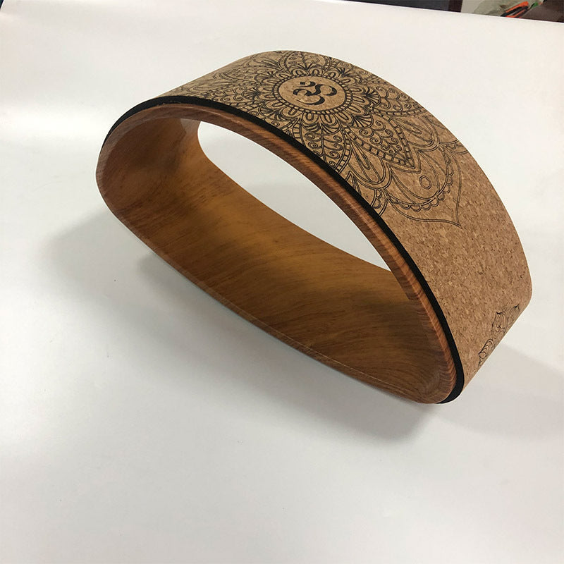 Cork Yoga Wheel Half-round Backbend Artifact Yoga Ring Social Buzz eSIMs