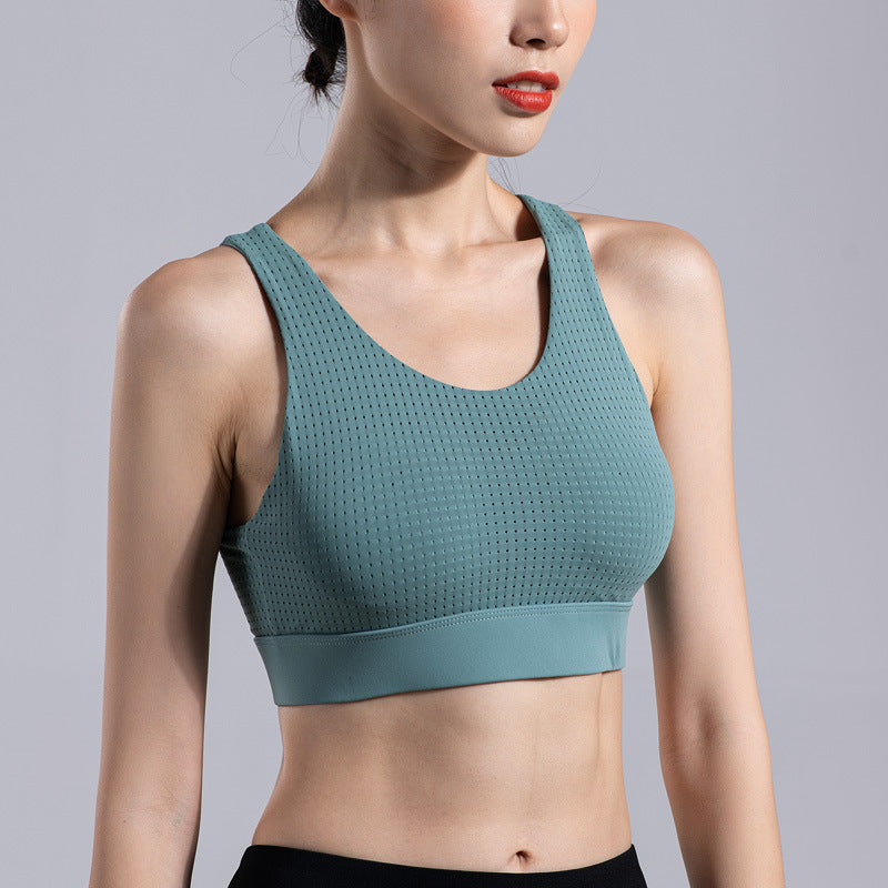 Running Shockproof Vest-style Gathering And Shaping All-in-one Yoga Fitness Bra Social Buzz eSIMs