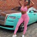 Explosive Style Yoga Wear European And American Long Strip Bubble Net High Waist Yoga Pants Yoga Wear Social Buzz eSIMs