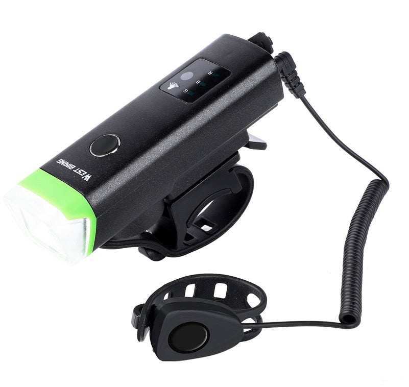 Bicycle headlight sensor light