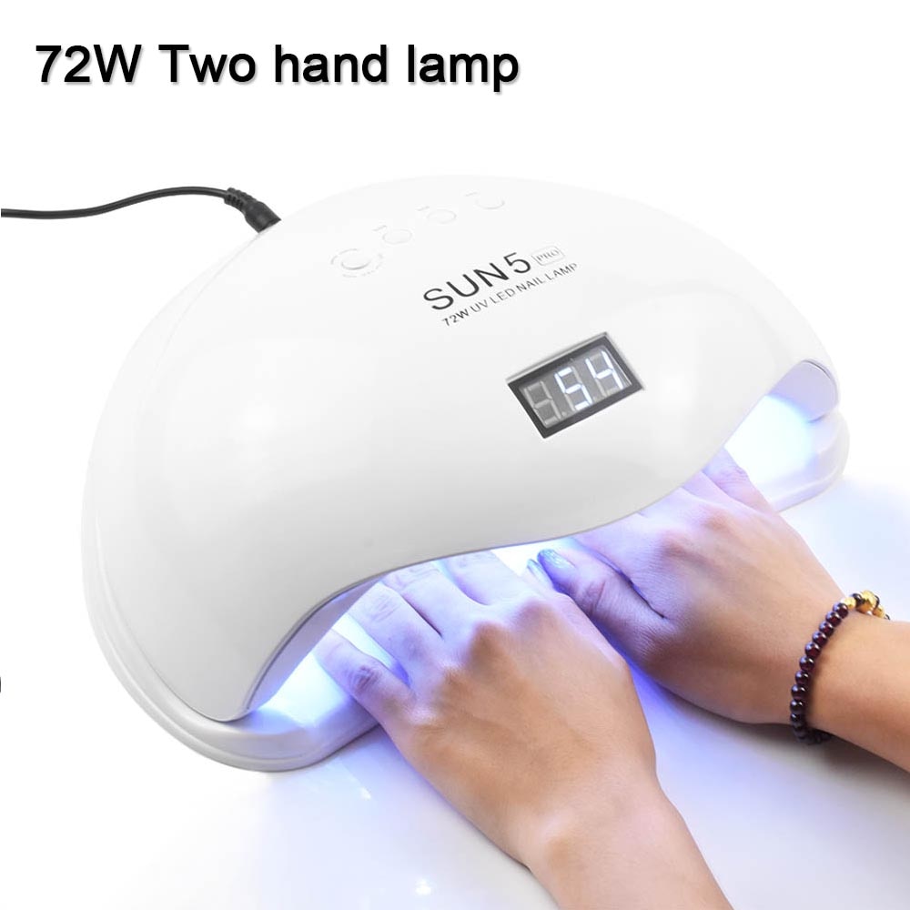 72W UVLED Dual Light Solar Nail Lamp