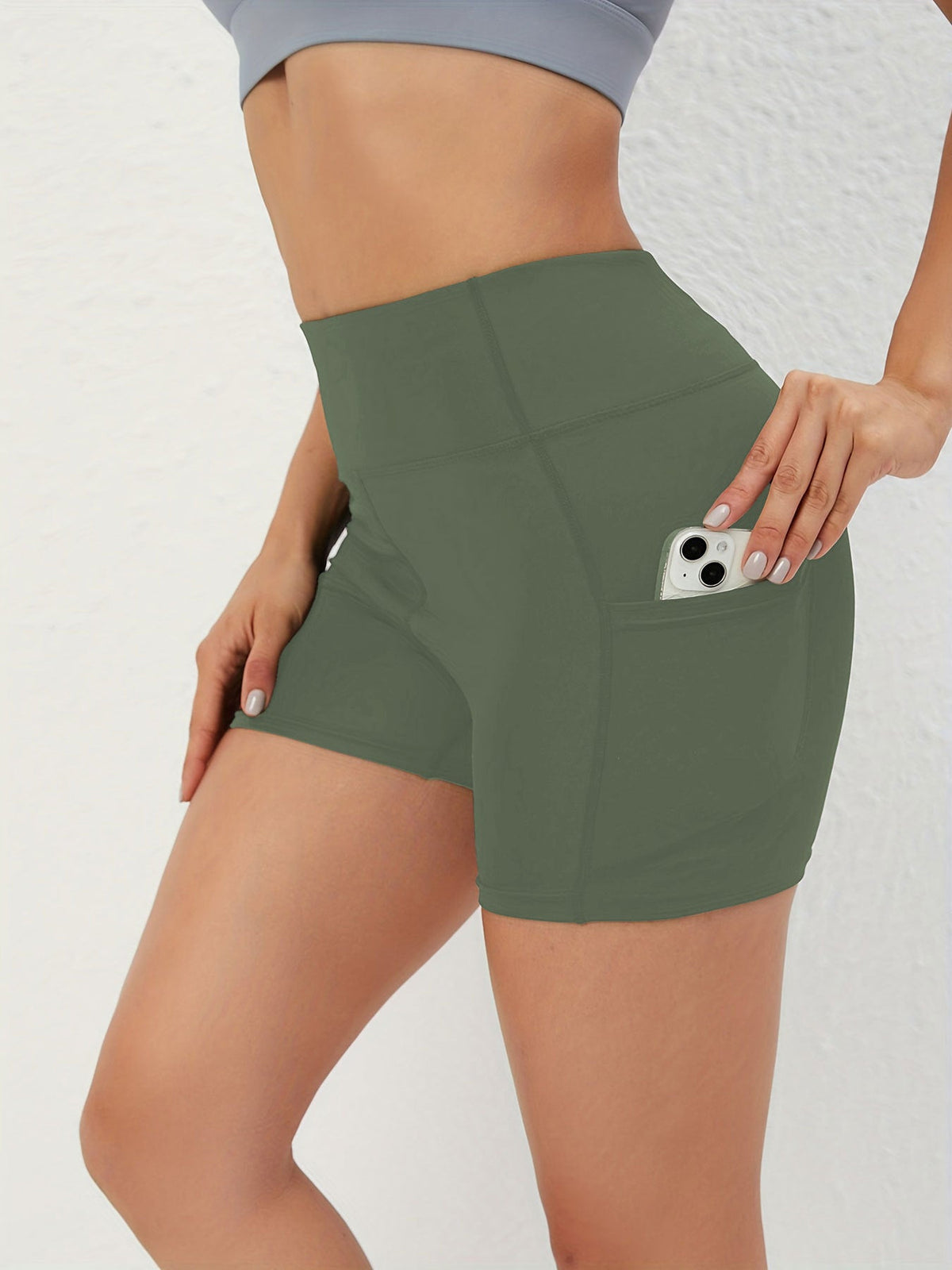 Cross-Border European And American New Popular Yoga Pants High-Waisted Butt-Lifting Leggings Running Sports Outdoor Fitness Shorts For Women Social Buzz eSIMs