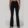 High-Waisted Yoga Flare Pants For Women, Dance Sports Pants, Casual Butt-Lifting Fitness Premium Flared Yoga Pants Social Buzz eSIMs