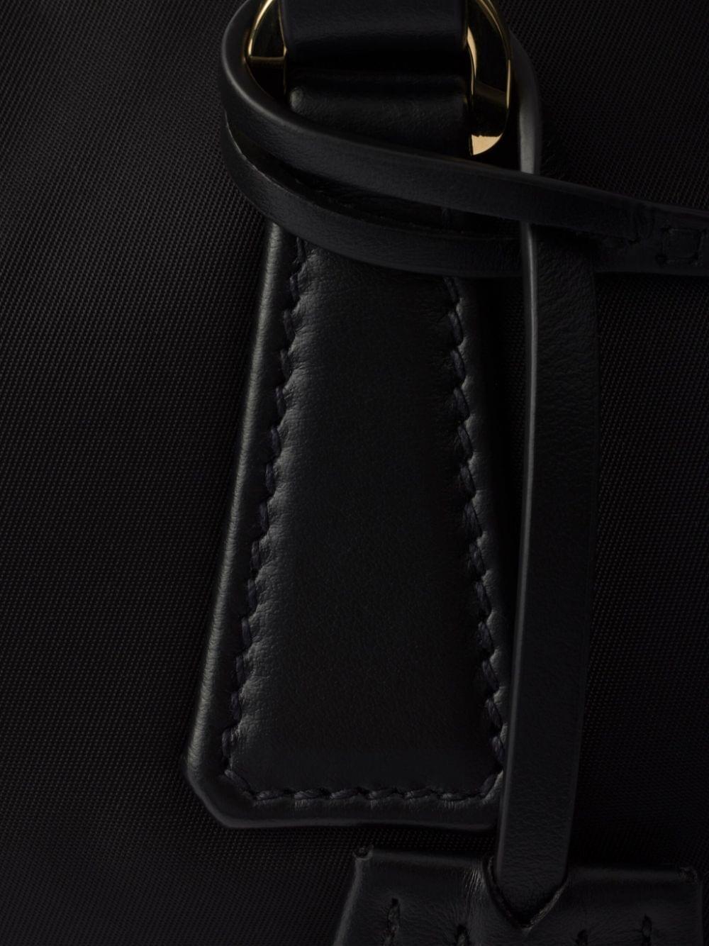 Prada Women Re-Nylon And Leather Medium Top-Handle Bag With Padlock