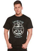 Sailor Club Spun Bamboo® Men's Bamboo Viscose/Organic Cotton Short Sleeve Graphic T-Shirt Spun Bamboo