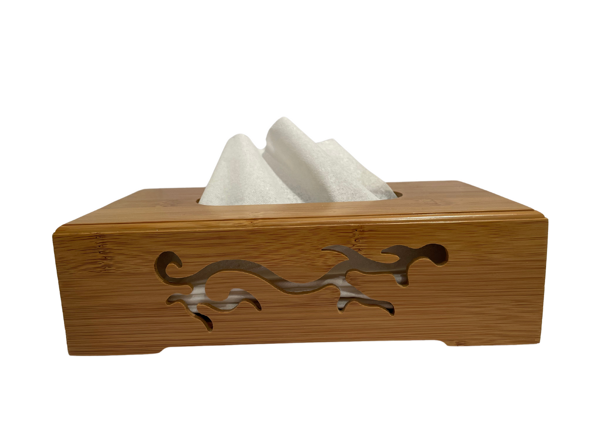 Bamboo Tissue Box Spun Bamboo