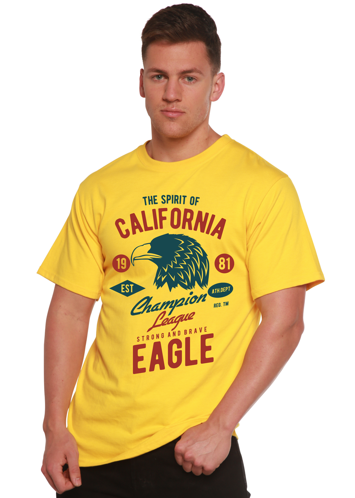 The Spirit of Spun Bamboo® Men's Bamboo Viscose/Organic Cotton Short Sleeve Graphic T-Shirt Spun Bamboo