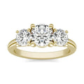 3 CTW AGI Certified Lab Grown Diamond (G-VS) Three Stone Engagement Ring in of 14K Gold VossAgin