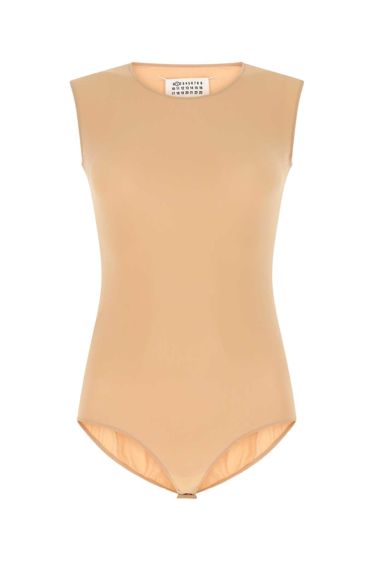 Maison Margiela Women Skin Pink Stretch Nylon Body