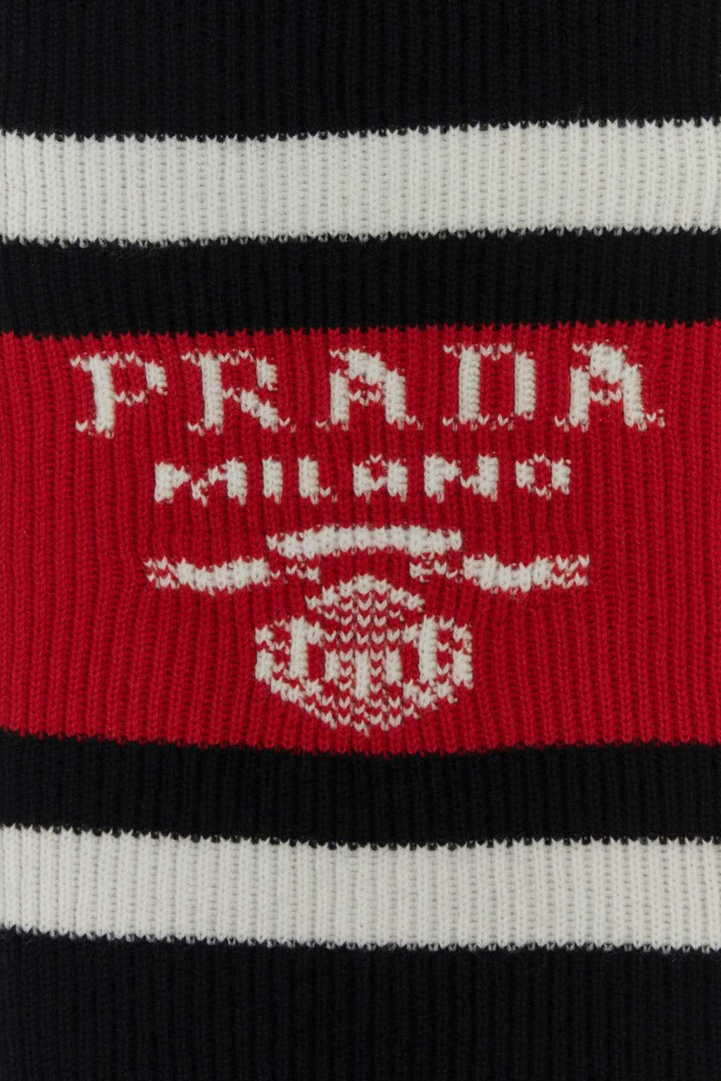 Prada Men Black Cashmere Scarf