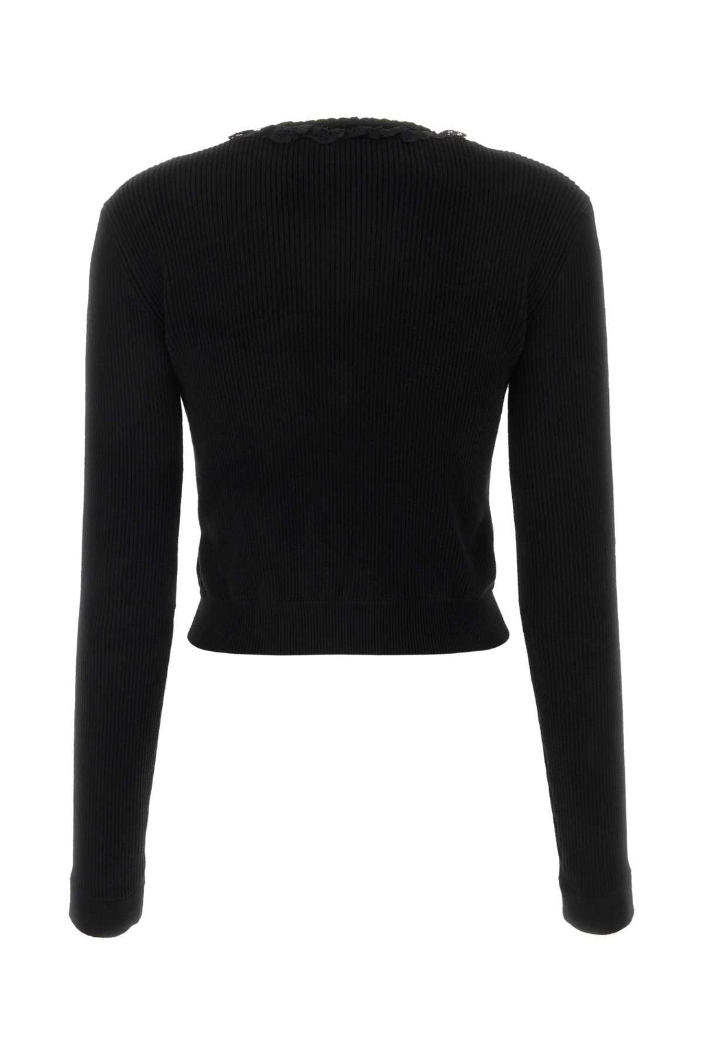 Alessandra Rich Women Black Wool Blend Cardigan