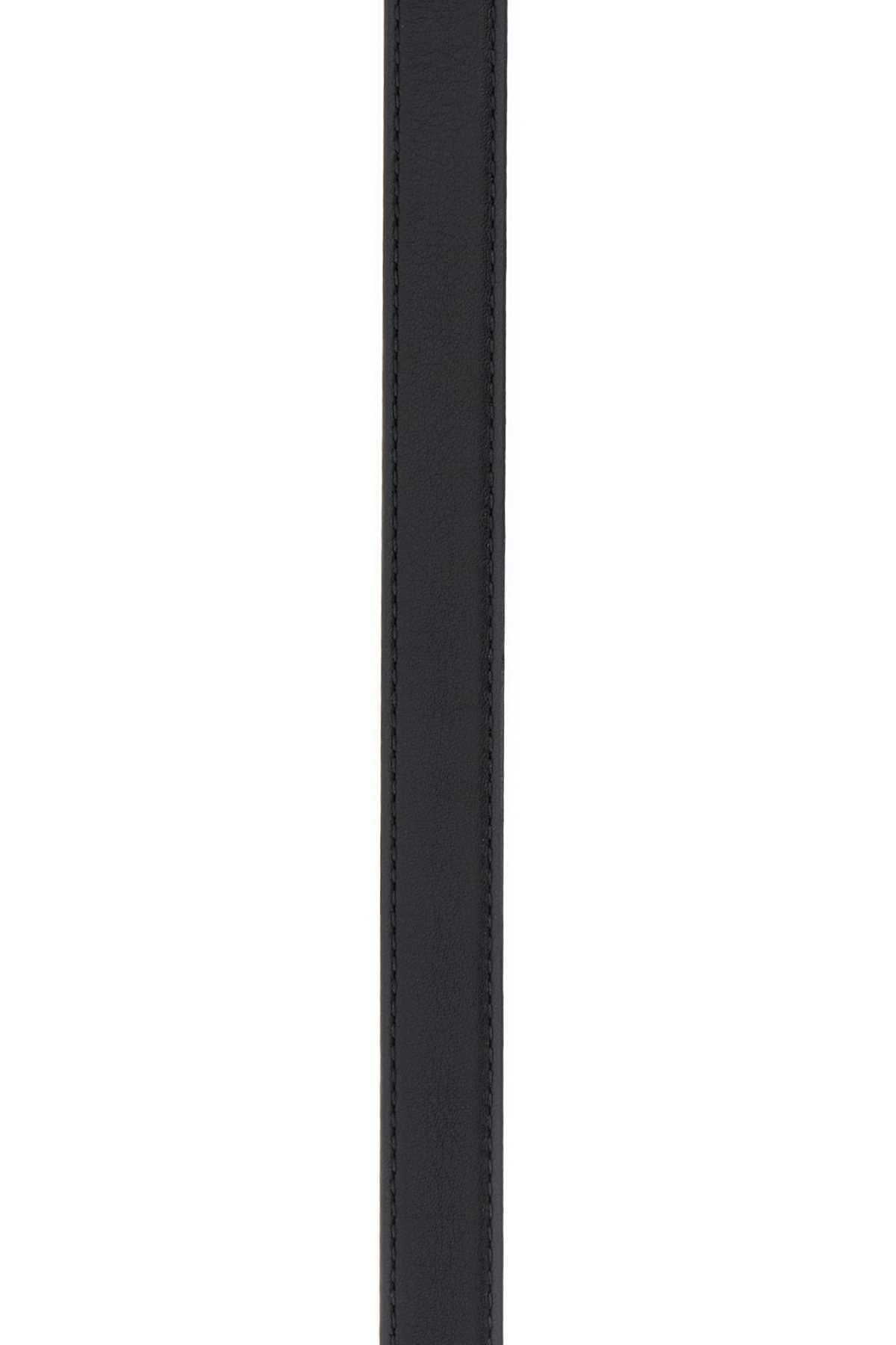 Alexander Mcqueen Men Black Leather Belt