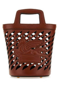 Etro Women Brown Leather Coffa Bucket Bag